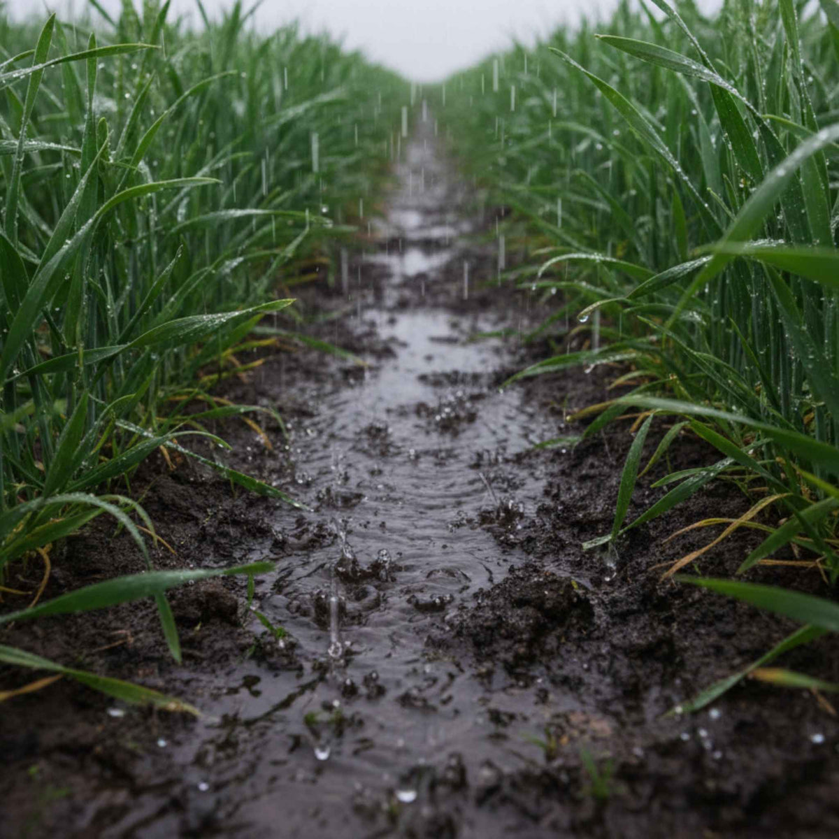 problemas de infiltración en campos de cereal