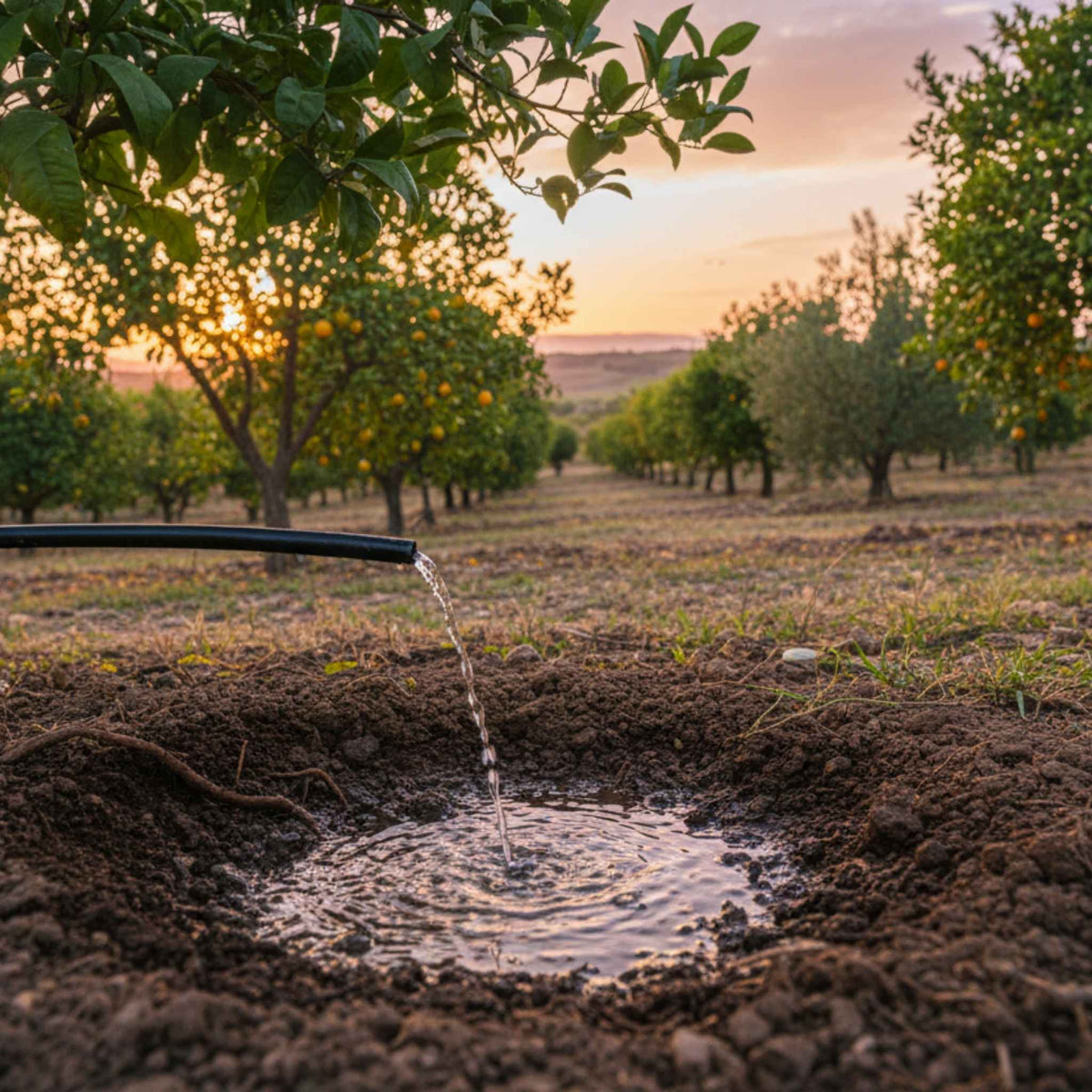 Infiltración y gestión del agua en frutales