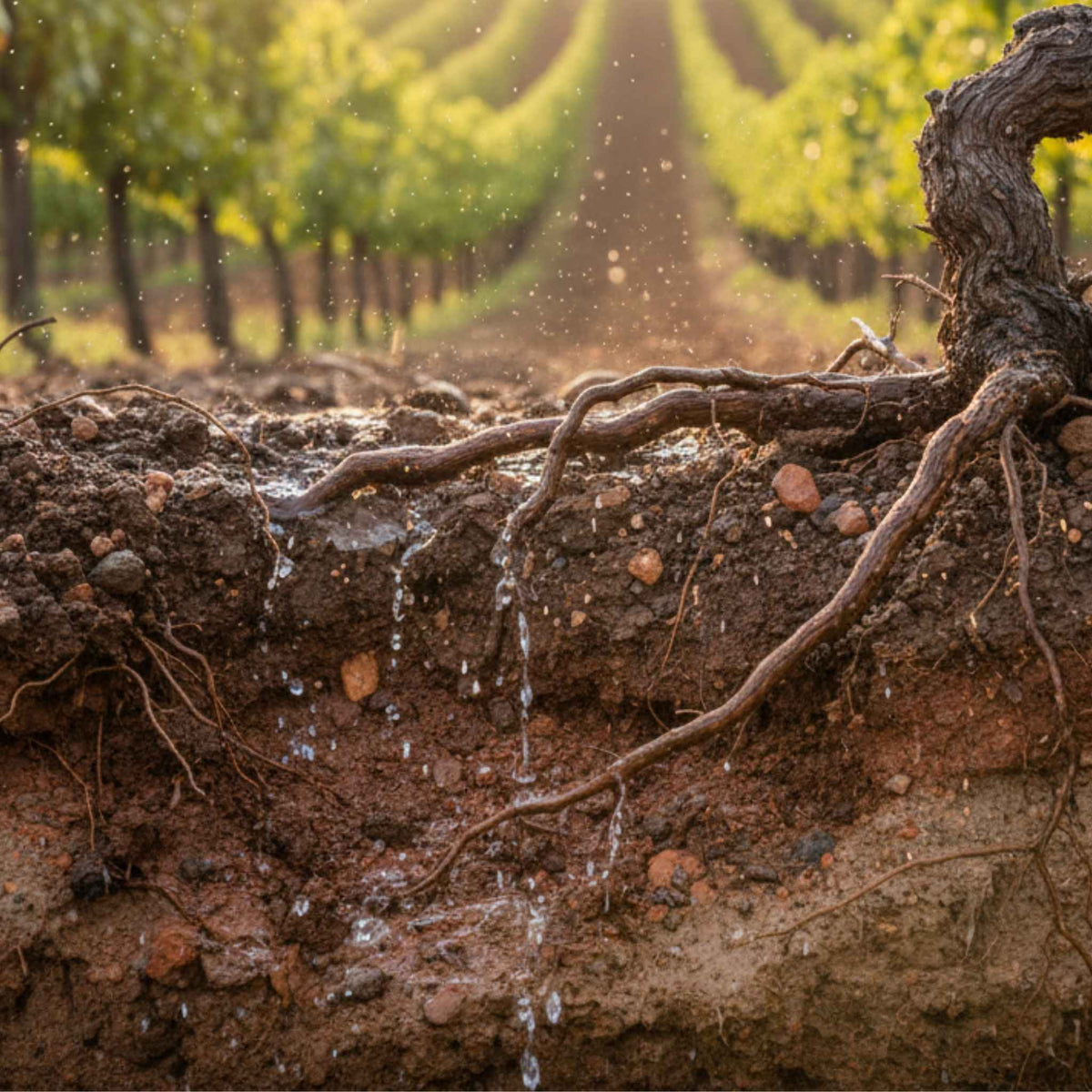 gestion del agua en el viñedo